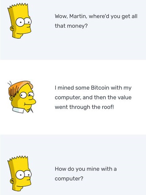 В мобильной игре про Симпсонов снова появился биткоин и назойливый блокчейн-евангелист